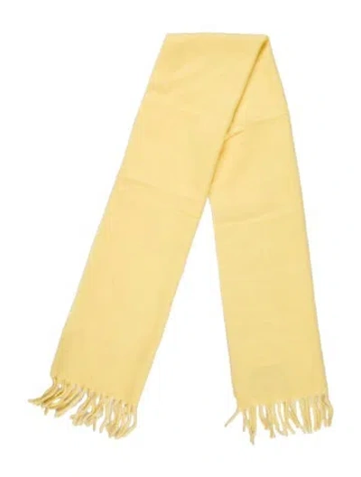 Pre-owned Givenchy Cashmere Scarf In Yellow