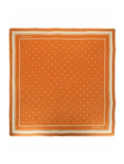 Pre-owned Givenchy Cashmere Shawl W/ Tags In Orange