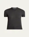 Givenchy Cashmere Short-sleeve Crewneck Sweater In Black