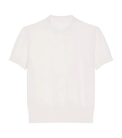 Givenchy Cashmere Short-sleeve Sweater In White
