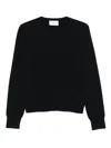 Givenchy Ribbed Crewneck Sweater Long Sleeves In Black