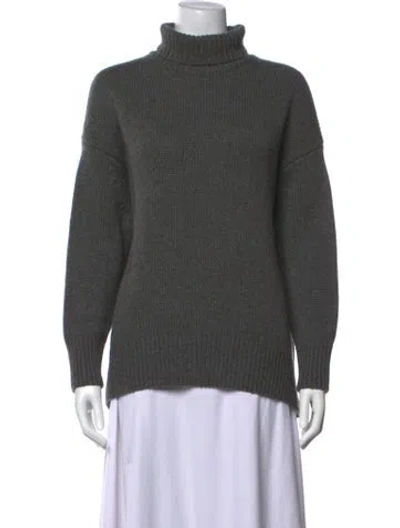 Pre-owned Givenchy Cashmere Turtleneck Sweater In Gray