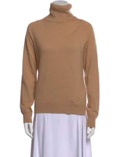 Pre-owned Givenchy Cashmere Turtleneck Sweater In Neutral