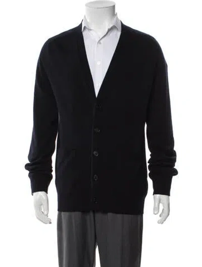 Pre-owned Givenchy Cashmere V-neck Cardigan W/ Tags In Black