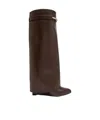 Givenchy Stylish Calf Leather Ankle Boots For Women In Brown