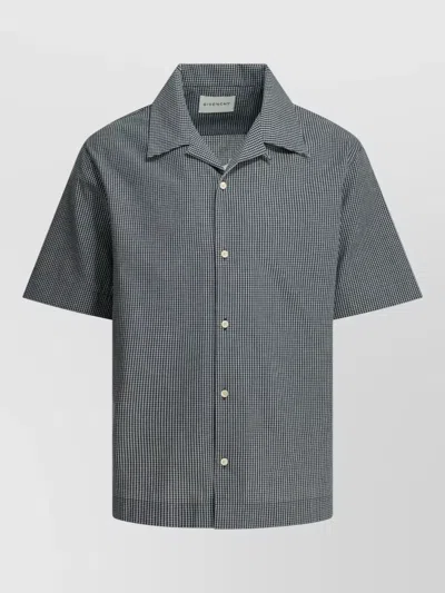Givenchy Casual Logo Shirt Short Sleeves Checkered In Brown