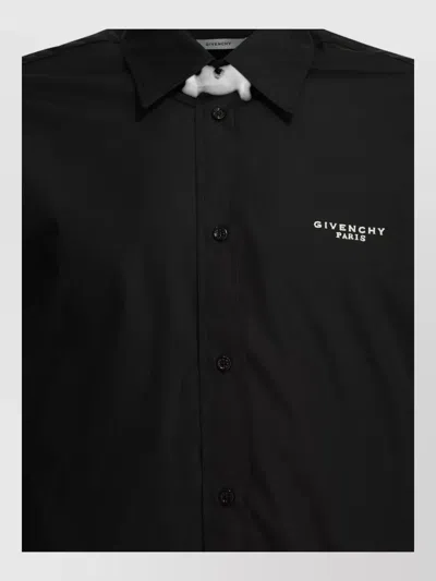 Givenchy Casual Shirt Logo Long Sleeves Buttons In Black