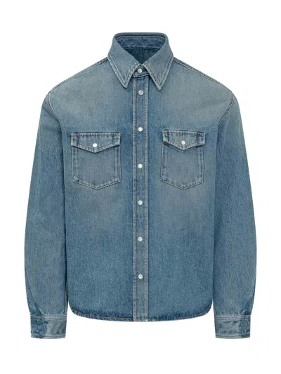 Givenchy Casual Shirt With Pocket - Medium In Blue