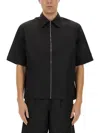 Givenchy Chemise Zippée À Détail 4g In Black