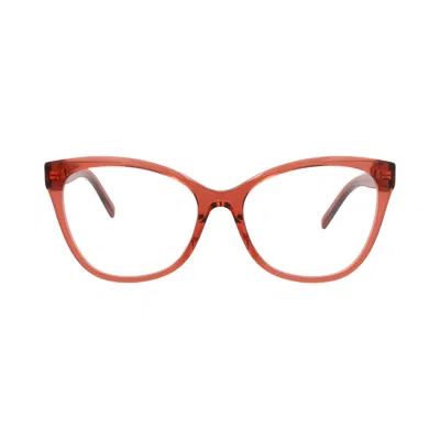 Pre-owned Givenchy Cat Eye Optical Glasses 'orange/transparent' | Women's Size Onesize