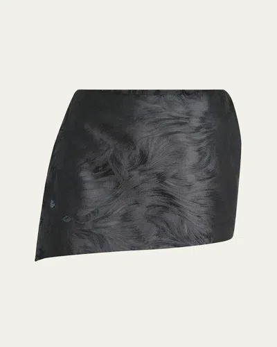 GIVENCHY CAT MINI ASYMMETRIC SKIRT
