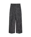 Givenchy Oversized Tailored Pants In Cat Jacquard In Charcoal