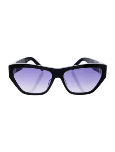 Pre-owned Givenchy Cat-eye Gradient Sunglasses In Black