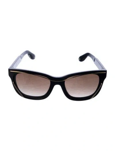Pre-owned Givenchy Cat-eye Gradient Sunglasses In Black