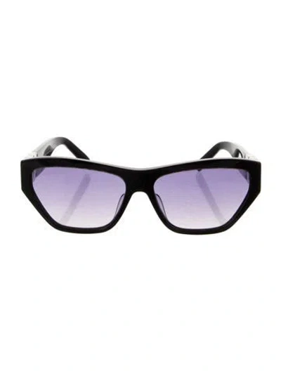 Pre-owned Givenchy Cat-eye Gradient Sunglasses In Black