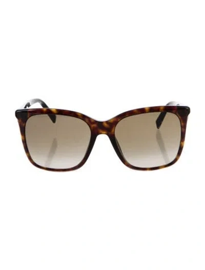 Pre-owned Givenchy Cat-eye Gradient Sunglasses In Brown