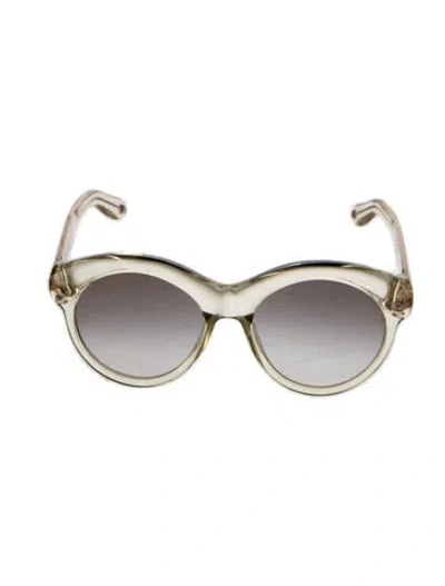 Pre-owned Givenchy Cat-eye Gradient Sunglasses In Yellow