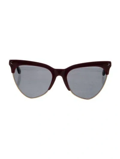 Pre-owned Givenchy Cat-eye Mirrored Sunglasses In Black