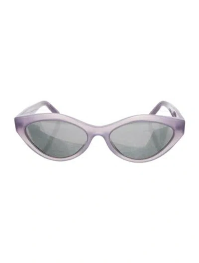 Pre-owned Givenchy Cat-eye Mirrored Sunglasses In Purple