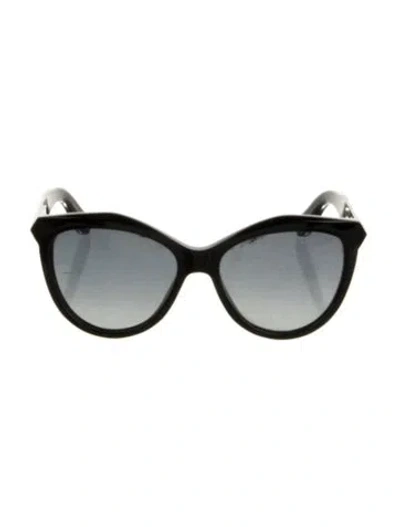 Pre-owned Givenchy Cat-eye Tinted Sunglasses In Black