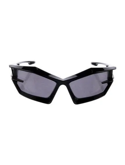 Pre-owned Givenchy Cat-eye Tinted Sunglasses In Black