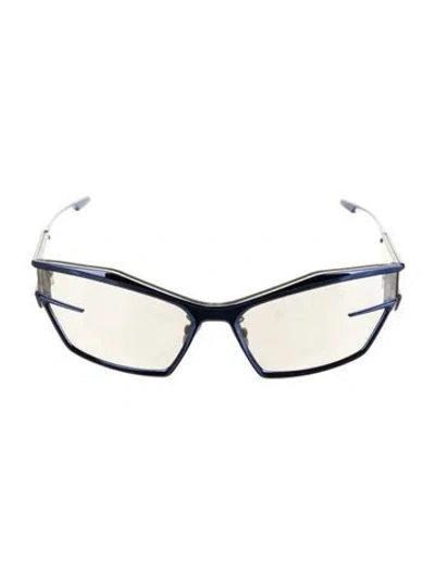 Pre-owned Givenchy Cat-eye Tinted Sunglasses In Blue