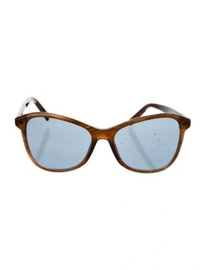 Pre-owned Givenchy Cat-eye Tinted Sunglasses In Brown