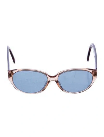Pre-owned Givenchy Cat-eye Tinted Sunglasses In Orange