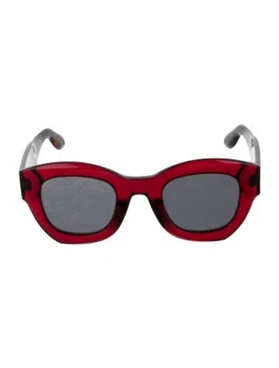 Pre-owned Givenchy Cat-eye Tinted Sunglasses In Red