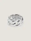 Givenchy Chain Bracelet In Metal In White