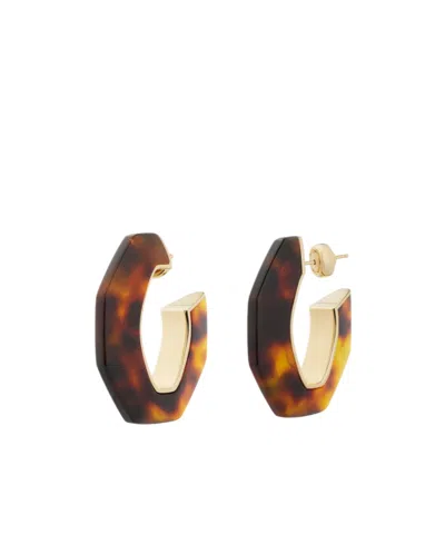 Givenchy Chain Earrings In Metal And Resin In Multi