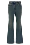 Givenchy Blue Chain Logo Jeans In Blue