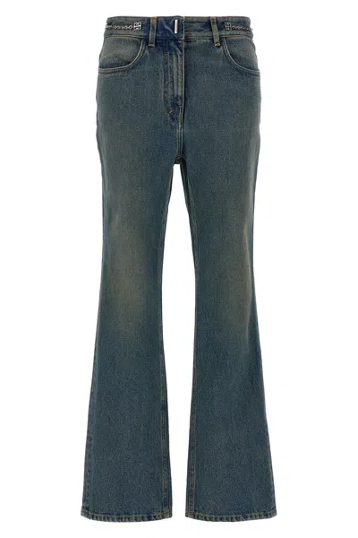 GIVENCHY CHAIN JEANS WITH LOGO