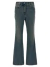 Givenchy Chain Jeans With Logo In Blue