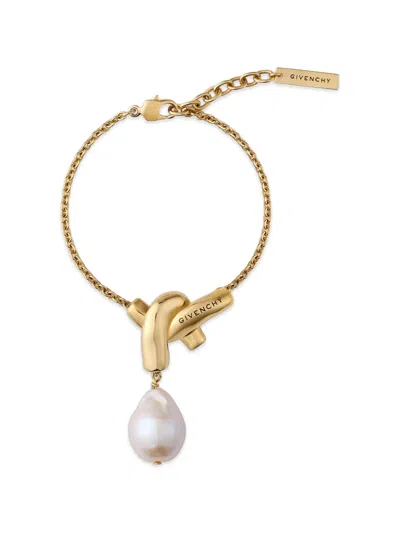 Givenchy Kettenarmband Aus Metall Und Perle In Gold