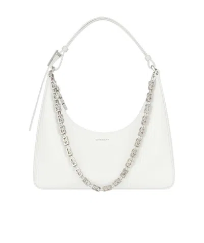 Givenchy Chain-link Detail Shoulder Bag In Ivory White