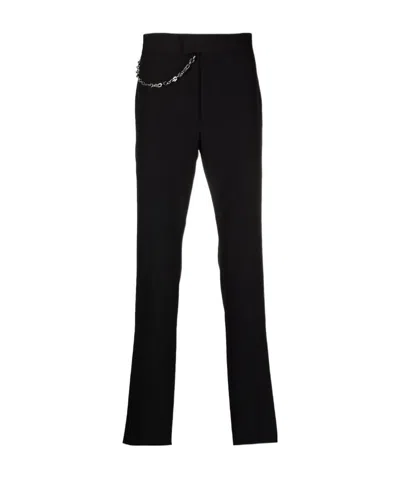 Givenchy Chain-link Detail Trousers In Black