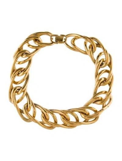 Pre-owned Givenchy Chain Link Necklace, 18" In Multi