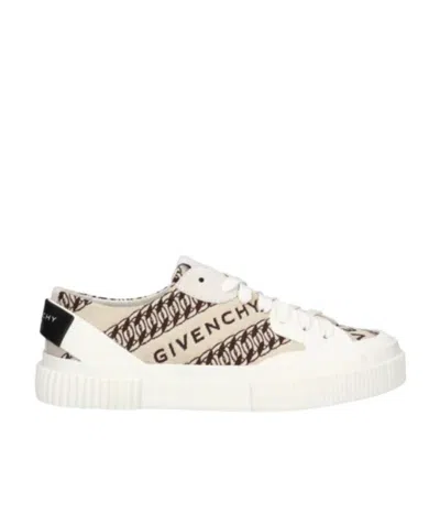 Givenchy Chain Logo Sneakers In White