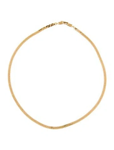Pre-owned Givenchy Chain Necklace, 15.75" In Multi