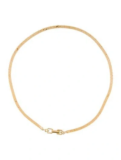 Pre-owned Givenchy Chain Necklace, 16" In Multi