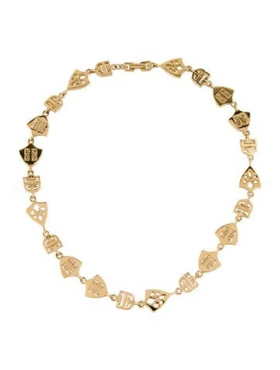 Pre-owned Givenchy Chain Necklace, 18.5" In Multi