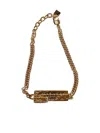 Givenchy Chain Plaque Bracelet In Gold
