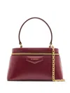 Givenchy Antigona Vanity Bag In Box Leather With Chain In Burgundy