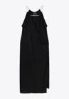 Givenchy Chain Straps Midi Dress In Black