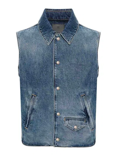 GIVENCHY DENIM COTTON VEST