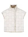 Givenchy Kids Gilet With Leopard Print Faux Fur Lining In White