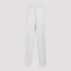 GIVENCHY CHALK WHITE VIRGIN WOOL EXTRA WIDE LEG TROUSERS