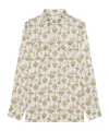 Givenchy Camicia Con Stampa Chandelier In Seta In White