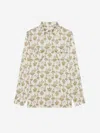 Givenchy Camicia Con Stampa Chandelier In Seta In Neutral